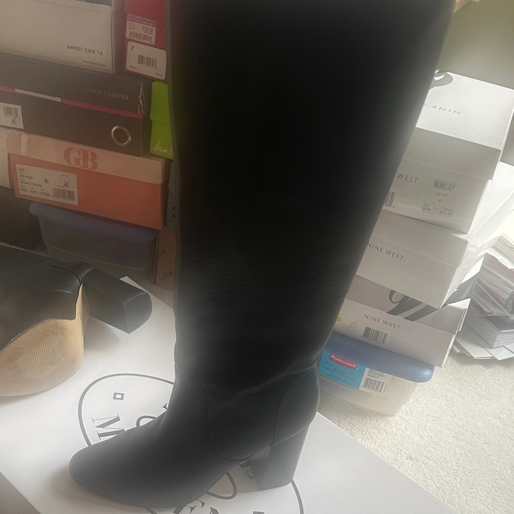 Steve Madden Black Over the Knee Boots